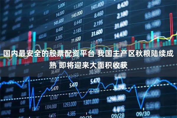 国内最安全的股票配资平台 我国主产区秋粮陆续成熟 即将迎来大面积收获